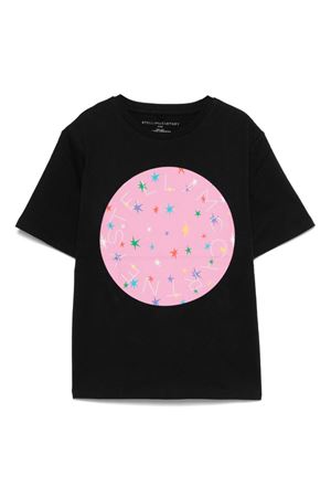 tshirt in cotone nero STELLA McCARTNEY KIDS | TV8D91Z0434930